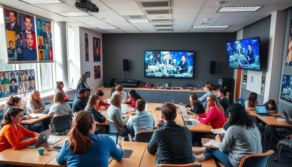 media studies classroom